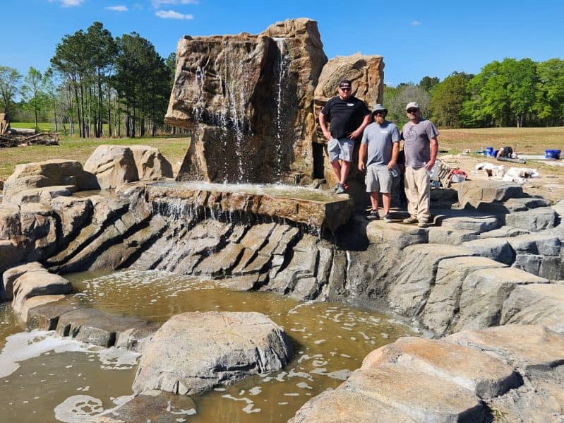 Twin Rivers Concrete — hand-carved work