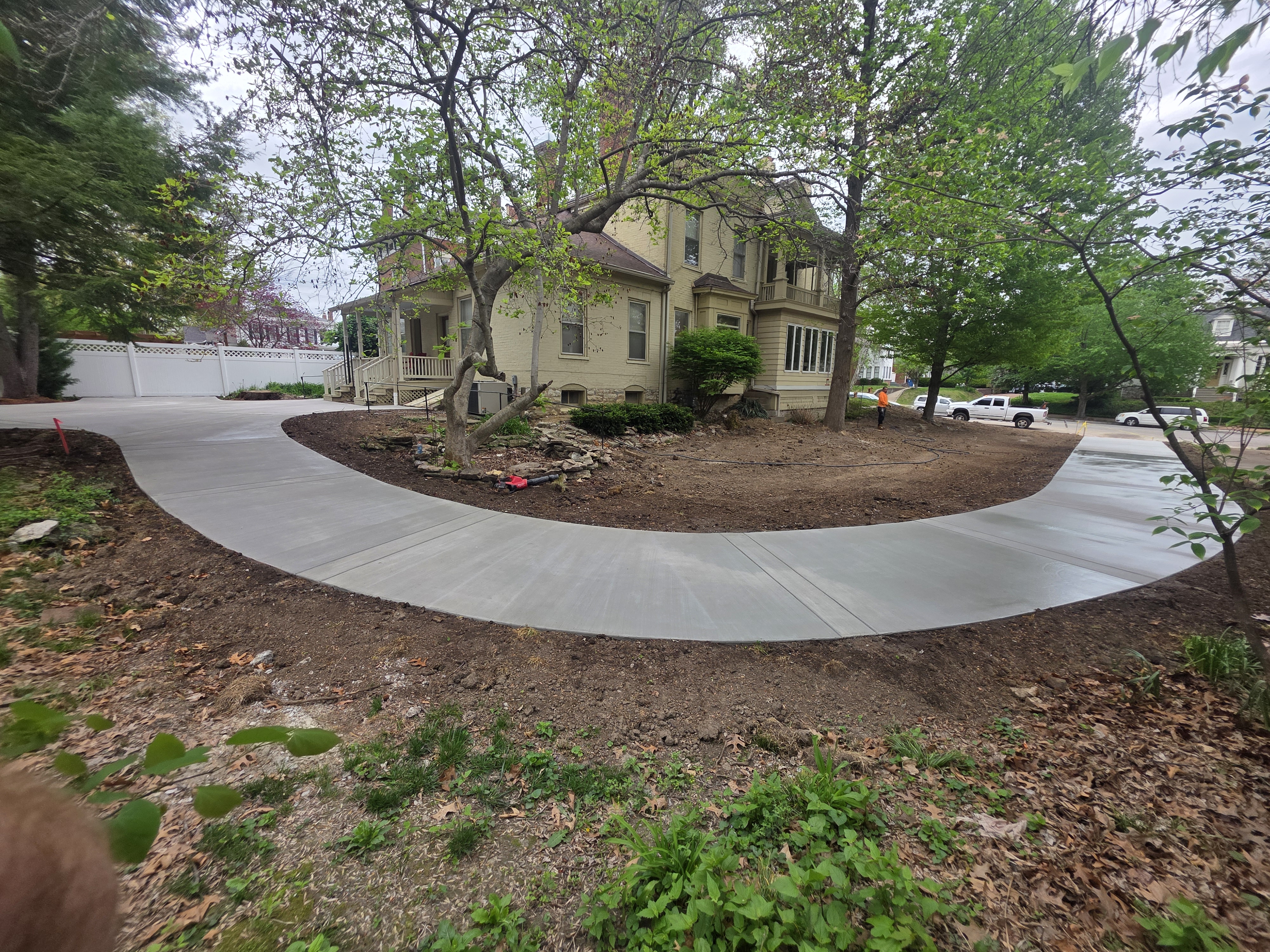 Concrete driveway design